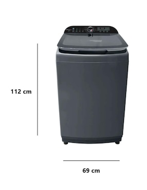 Lavadora Koblenz 19 kg automática carga superior lwm19iig-gris