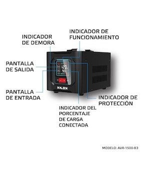 Regulador de voltaje Kelek AVR-1500-B3
