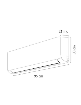 Aire acondicionado mini split Ciac frío y calor 18000 btu 53fxq183f 115 v