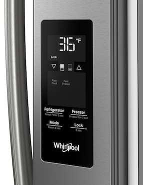 Refrigerador French Door Whirlpool 31 pies cúbicos inverter y fábrica de hielo WRFF3136SZ