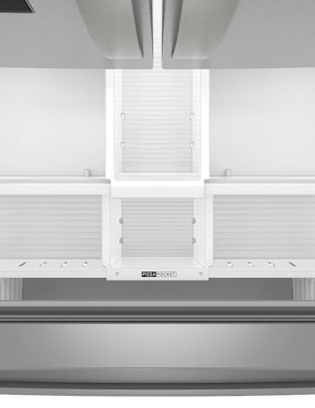 Refrigerador french door Whirlpool 30 pies cúbicos tecnología inverter y fábrica de hielos WRFF3536SZ