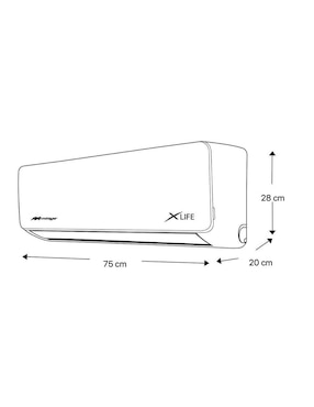 Aire acondicionado mini split Mirage frío 12000 btu setclf121h