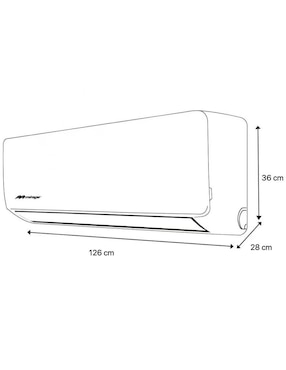 Aire acondicionado mini split inverter Mirage frío y calor 36000 btu setcmc361v