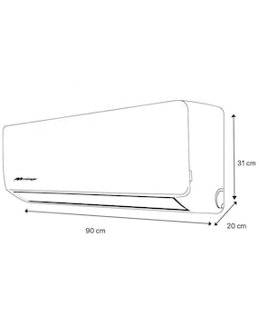 Aire acondicionado mini split inverter Mirage frío 18000 btu setcwf181e