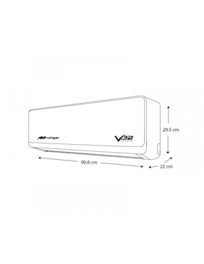 Aire acondicionado mini split inverter Mirage frío 18000 btu setcvf181e