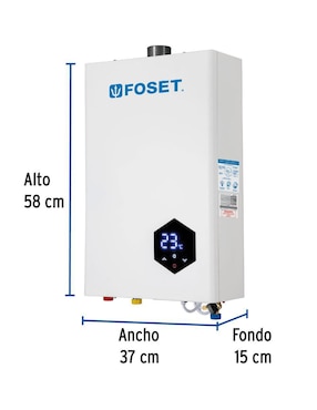 Calentador instantáneo Foset Modulante 2 servicios 14 L gas LP