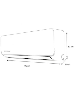 Aire acondicionado mini split inverter Mirage frío 18000 BTU setcmf181j