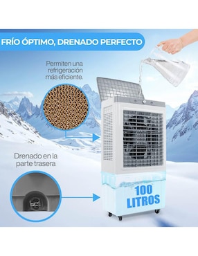 Enfriador evaporativo Stuka frío 100 l POLAR-9424CFM 110 V