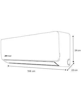 Aire acondicionado mini split Mirage frío y calor 24000 btu setchc261t