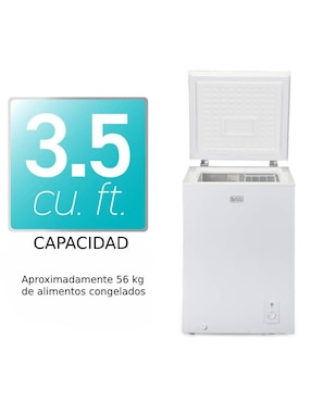 Congelador Black + Decker bcfk356 vertical 3.5 pies cúbicos