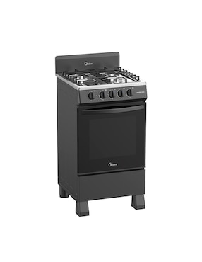 Estufa de piso a gas lp Midea Mastercook 49.3 cm MGS20FS1BIABB de 4 quemadores