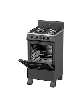 Estufa de piso a gas lp Midea Mastercook 49.3 cm MGS20FS1BIABB de 4 quemadores
