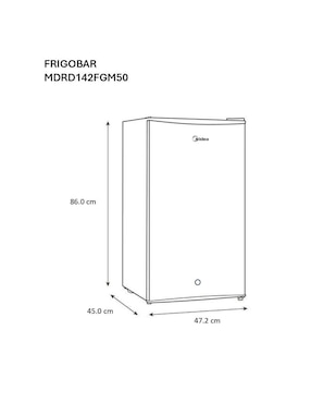 Frigobar Midea mdrd142fgm50 3 pies cúbicos