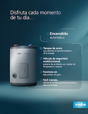 Calentador de depósito Mabe CDM80MPESD 80 L eléctrico