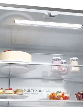 Refrigerador bottom mount Haier 18 pies cúbicos con tecnología inverter, no frost y fábrica de hielo htm507jmlss0