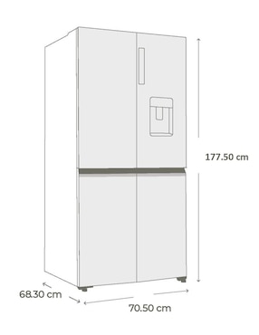 Refrigerador bottom mount Haier 18 pies cúbicos con tecnología inverter, no frost y fábrica de hielo htm507jmlss0