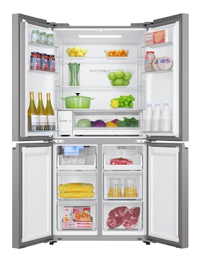 Refrigerador bottom mount Haier 18 pies cúbicos con tecnología inverter, no frost y fábrica de hielo htm507jmlss0