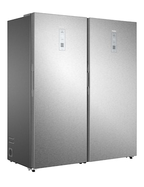 Refrigerador dúplex Haier 16 pies cúbicos con tecnología inverter, no frost y fábrica de hielo GEMH500PDRSS0