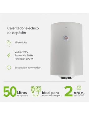Calentador de depósito Avera c50le 50 l eléctrico