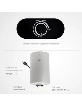 Calentador de depósito Avera c50le 50 l eléctrico