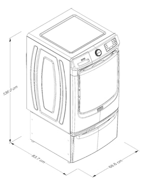 Lavadora Maytag maytag pets 23 kg automática carga frontal cp_7mmfw7020rf