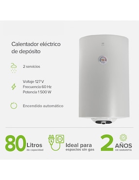 Calentador de depósito Avera c80le 80 L eléctrico