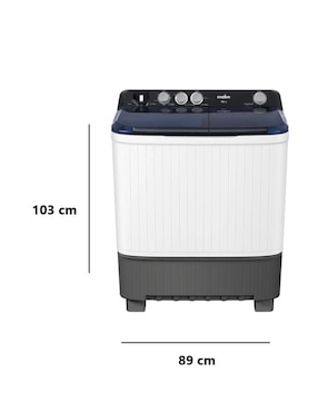 Lavadora Mabe 16 kg semiautomática carga superior lmdx6124hbab0