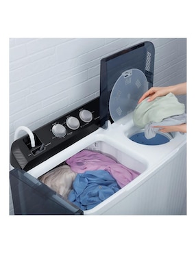 Lavadora Mabe 16 kg semiautomática carga superior lmdx6124hbab0