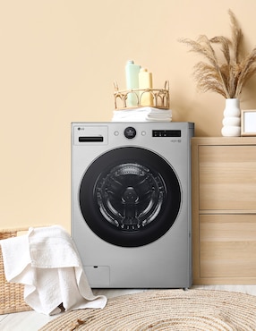 Lavadora Lg ai 25 kg automática carga frontal wm25vfxs