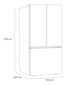 Refrigerador french door LG 25 pies cúbicos GM65FPP