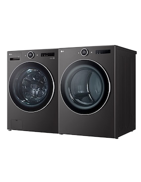 Combo lavadora + secadora LG eléctrico 25 kg WM25BFXS.DF22BFXS6B