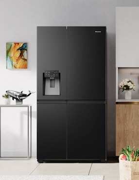 Refrigerador dúplex Hisense 22 pies cúbicos inverter y no frost y fábrica de hielo RS22N6IBX