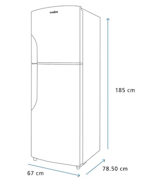 Refrigerador top mount Mabe 15 pies cúbicos no frost RMS400IVMRP0
