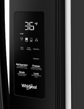 Refrigerador french door Whirlpool 31 pies cúbicos fábrica de hielo WRFF3136SB