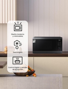 Combo Lavasecadora +Horno de microondas Samsung eléctrica 26 kg 15 kg F-WD26FBMS32AX
