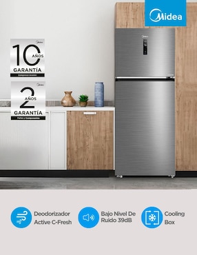 Refrigerador Top Mount Midea 15 pies cúbicos no frost fábrica de hielos MDRT580MTM46D