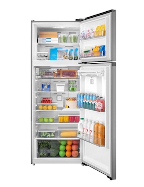 Refrigerador top mount Midea 17 pies cúbicos inverter y no frost con fábrica de hielo MDRT645MTM46WD