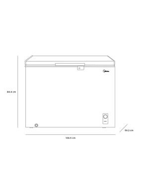 Congelador Midea MDRC411FZM01D horizontal 11 pies cúbicos