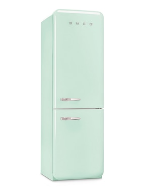 Refrigerador bottom mount Smeg 50´s style 13 pies cúbicos inverter no frost FAB32URPG3