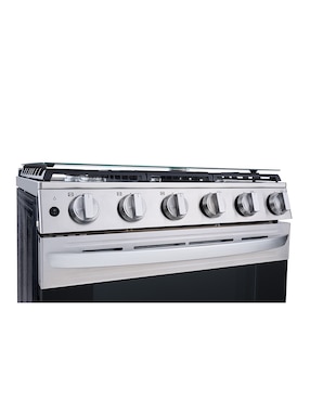 Combo estufa empotrable a gas natural/lp Lg 75.8 cm LRGL5840S.HCE23605S2 de 5 quemadores + campana
