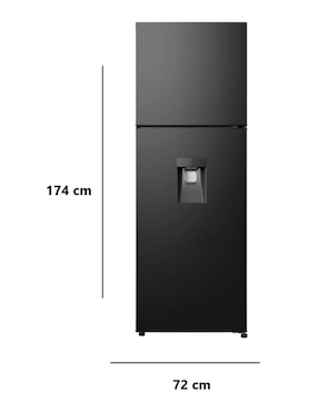 Refrigerador top mount Aucma 11 pies cúbicos multi air flow / air system ARTMF11XXHXD