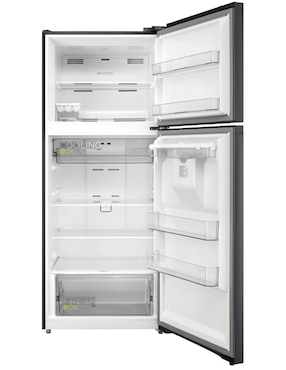 Refrigerador top mount Midea Jazz Black 15 pies cúbicos inverter y fábrica de hielo MDRT580MTM28WD