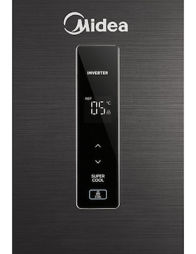Refrigerador top mount Midea Jazz Black 15 pies cúbicos inverter y fábrica de hielo MDRT580MTM28WD