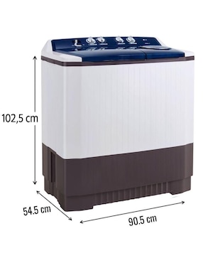 Lavadora Lg 15 kg semiautomática carga superior wp15war