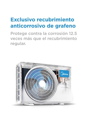 Aire acondicionado mini split inverter Midea frío y calor 12000 BTU MAS12H2AGM32
