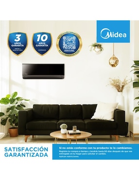 Aire acondicionado mini split inverter Midea frío y calor 12000 BTU MAS12H2AGM32