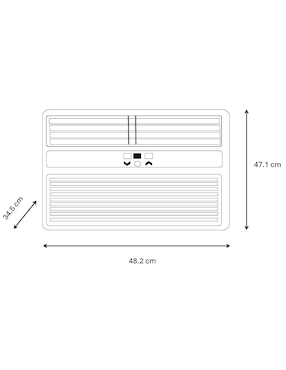 Aire acondicionado de ventana Midea Frío 8000 BTU MAW08C1OUV 115 V