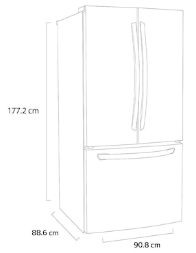 Refrigerador French door Lg 29 pies cúbicos inverter no frost GM29BP