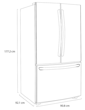 Refrigerador french door LG 29 pies cúbicos inverter y no frost GM39BT