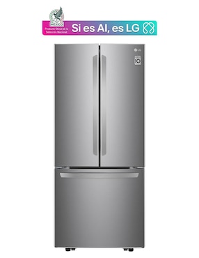 Refrigerador french door LG 22 pies cúbicos inverter y no frost GM22BIP